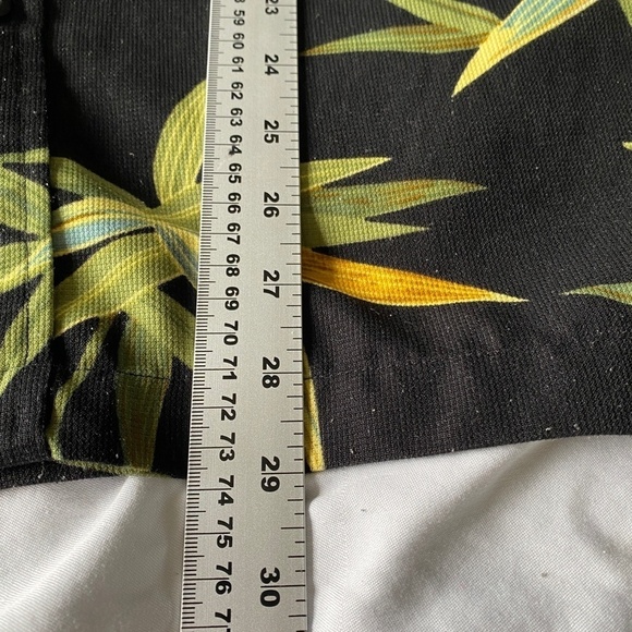 Penmans Vintage‎ Black Tropical Palms Short Sleeve Button Up Shirt Men's Medium - Picture 7 of 9